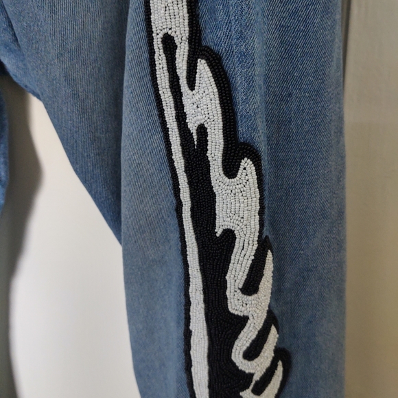 Lost Daze CA Jeans Mit Design Blau in Blue - Picture 2 of 12
